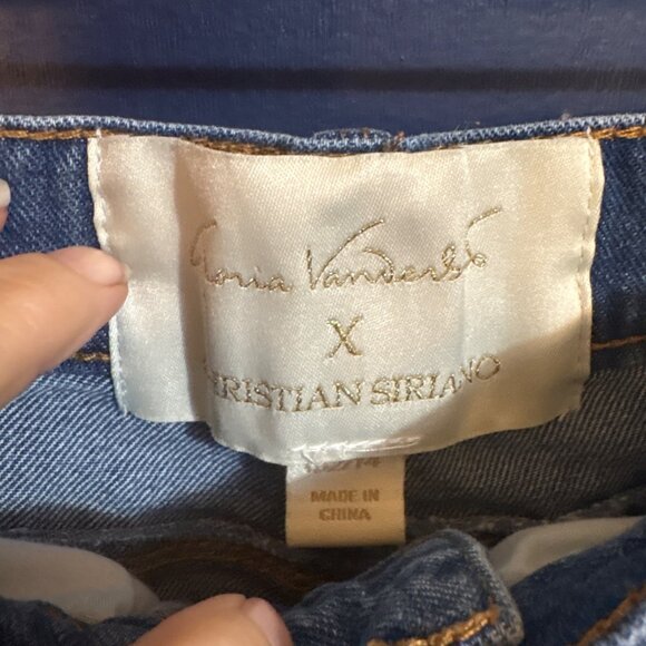 Gloria Vanderbilt X Christian Siriano Womens Denim Jeans Size 32/14 Blue Mid-Ris - Picture 3 of 7